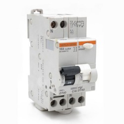 Disjoncteur différentiel 1P+N-16A 300mA Courbe C