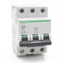 Disjoncteur C60N 3P 20A D