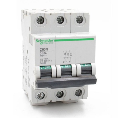 Disjoncteur C60N 3P 20A D