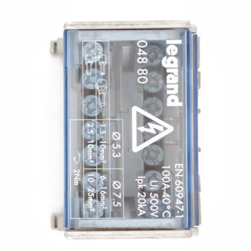 Repartiteur bipolaire 100A 4mod