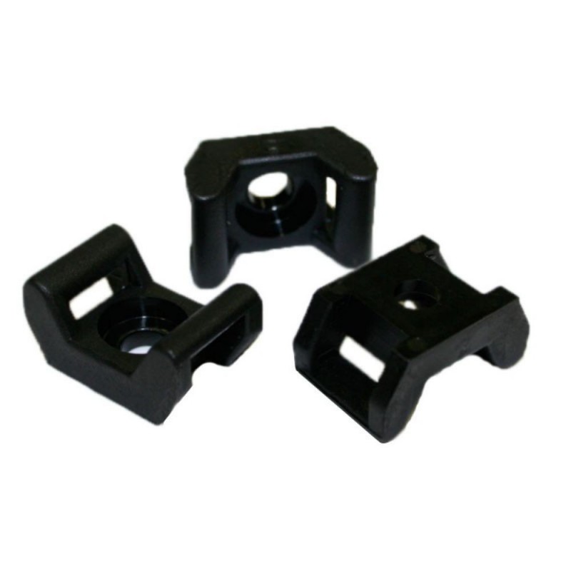 Embase collier cinturing noire - 100 pièces