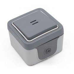 Bouton Poussoir étanche plexo à voyant lumineux