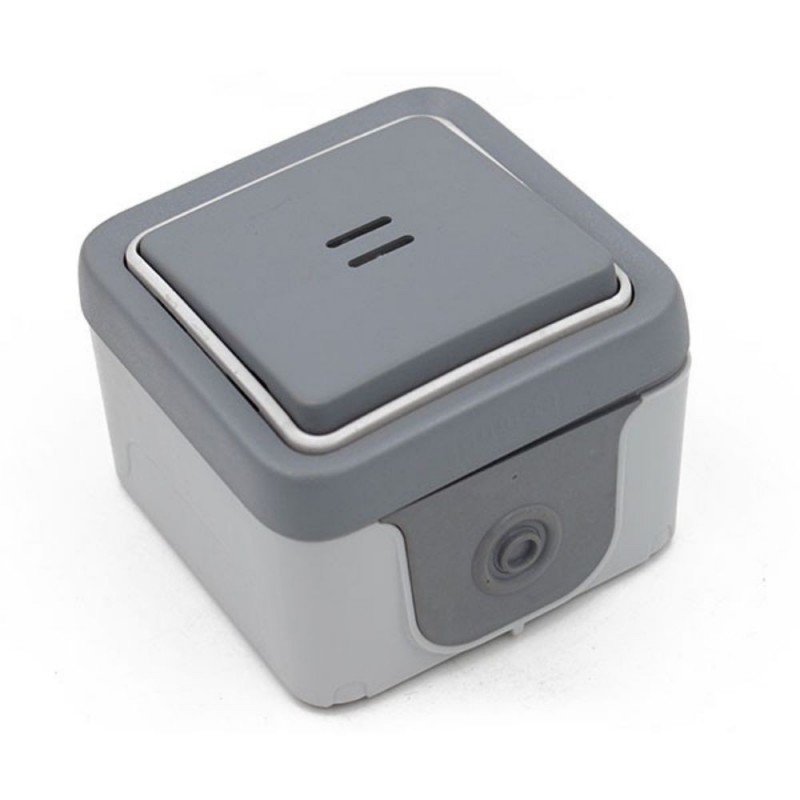 Bouton Poussoir étanche plexo à voyant lumineux