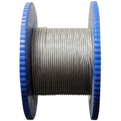 Câble âme textile gaine PVC cristal extérieur 3mm100M