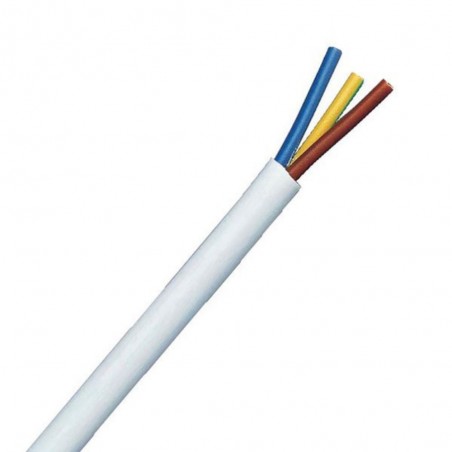 Cable souple blanc 3G2.5mm² (le ml)
