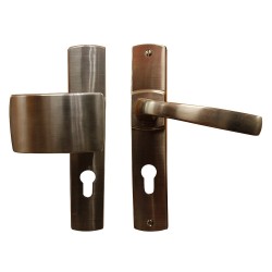 Ensemble de porteporte palière muze cylindre platine*