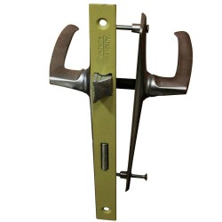 Garniture saumur chrome velour 1-2 tour G9015