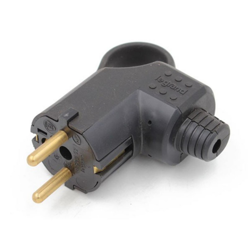 Prise 2P+T Shuko caoutchouc