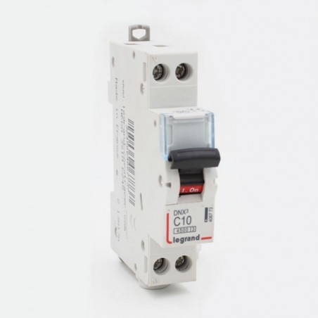Disjoncteur phase+neutre DNX3 4500 10A