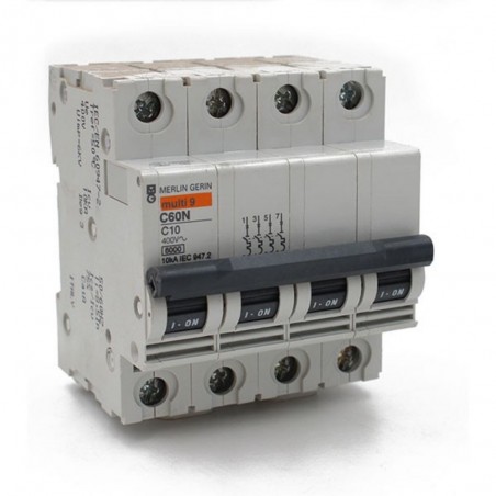 Disjoncteur C60N 4P 10A C (ex 24227)
