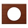 Plaque pour un poste mat acajou