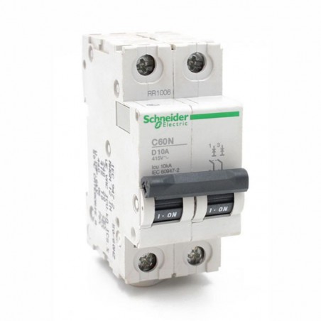 Disjoncteur C60N 2P 10A courbe D *