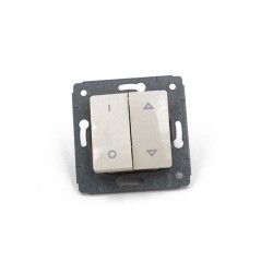 Cariva Interrupteur volet roulant ivoire