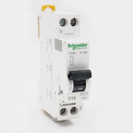 Disjoncteur DT40 C 1P+N 16A