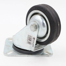 Roulette pivotante 100mm avec platine de fixation