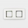 Plaque blanche 2x2modules HORIZ
