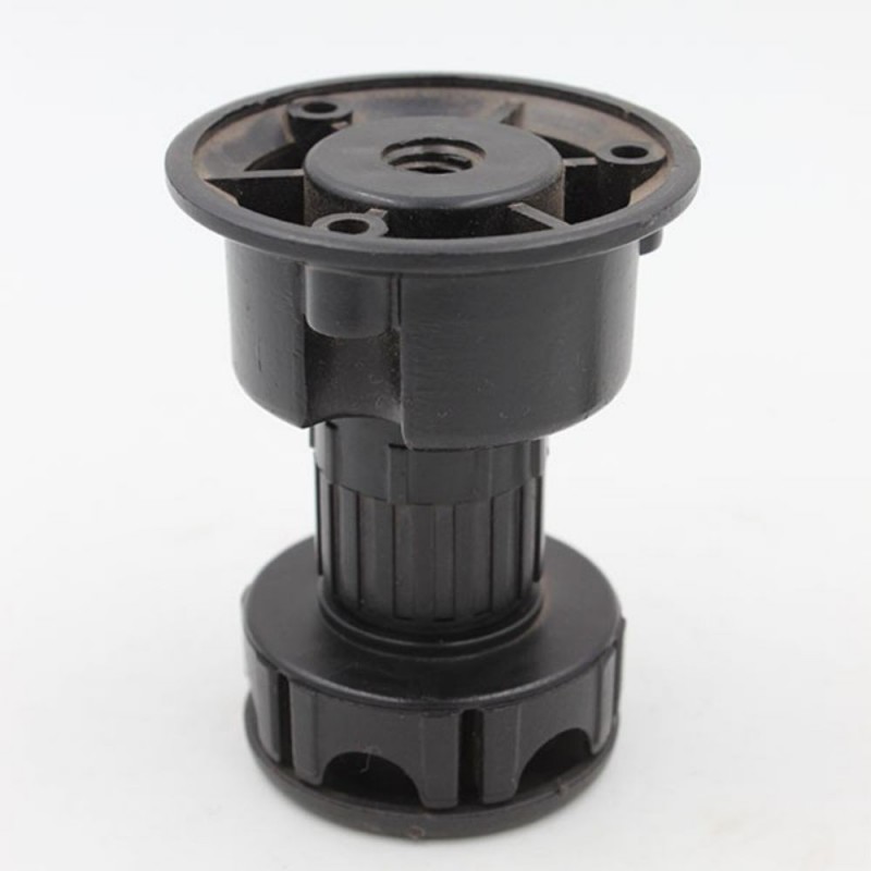 Vérin de meuble à vis noir H80mm