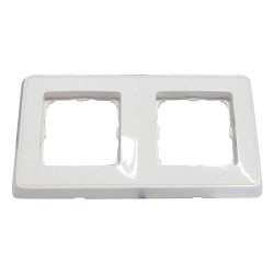 Plaque 2 poste cariva blanc*