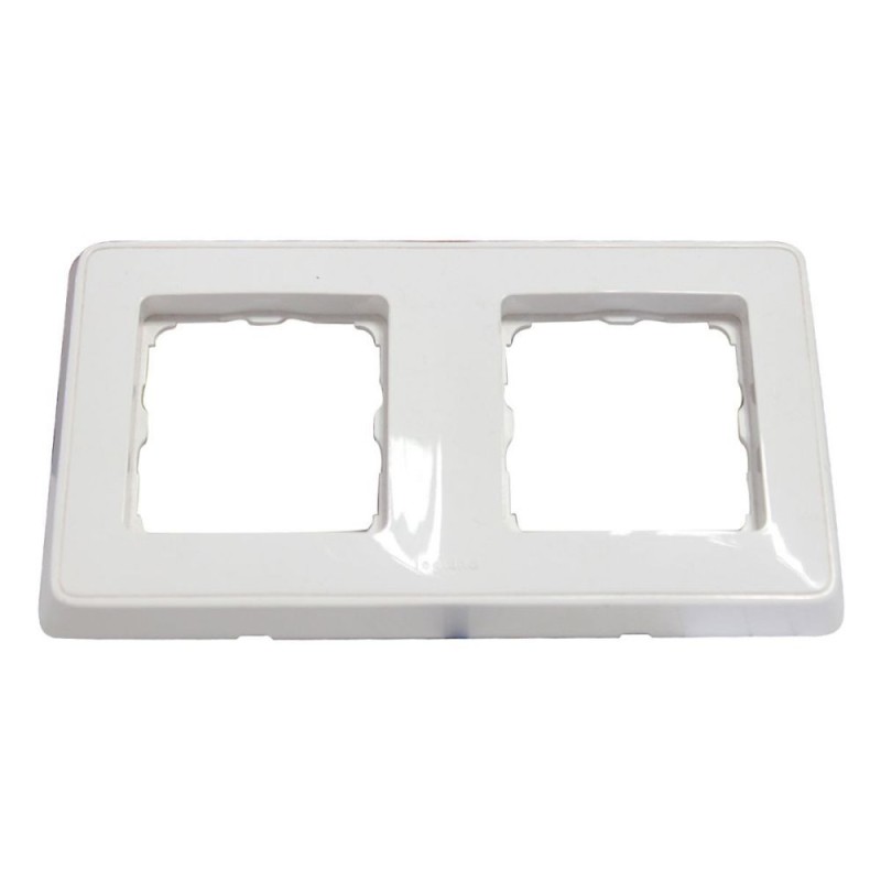 Plaque 2 poste cariva blanc*