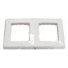 Plaque 2 poste cariva blanc*