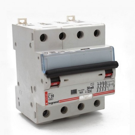 Disjoncteurdifférentiel 20A-30mA-4P (ex07965)