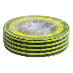 Isolant électrique vert-jaune 20mx19mm*