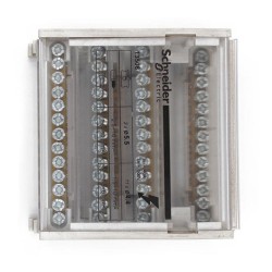 Répartiteur étagé tétrapolaire à vis 100A 4x7 trous