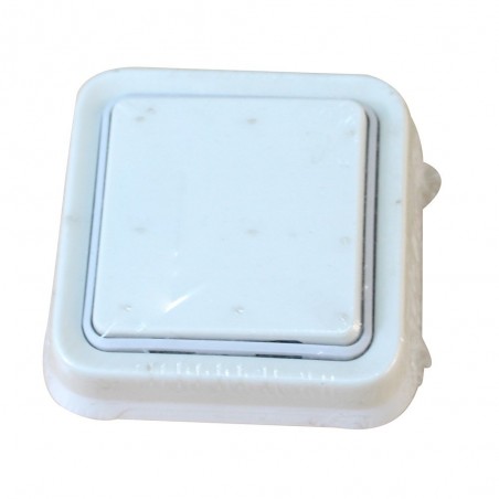 Interrupteur encastré va-et-vient blanc 10A