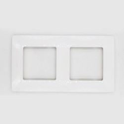 Niloe plaque double blanc