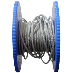 Câble âme textile gaine PVC cristal extérieur 4mm100M