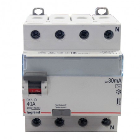 Interrupteur différentiel 40A 30mA 4P