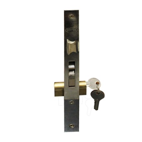 Serrure menuiserie métallique crochet axe 25mm