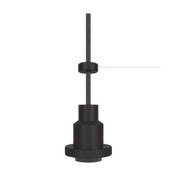 Pendulum suspension noir sans ampoule 3m E27 max 60w