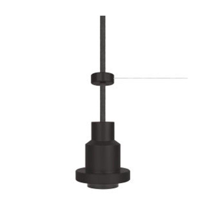 Pendulum suspension noir sans ampoule 3m E27 max 60w