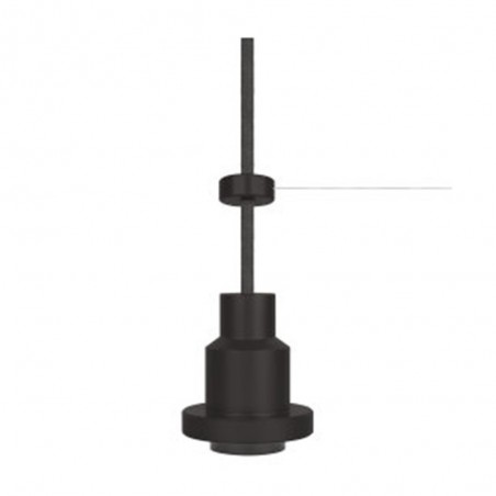 Pendulum suspension noir sans ampoule 3m E27 max 60w
