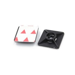 Embase adhésive 4.8mm noire (sachet100pcs)*