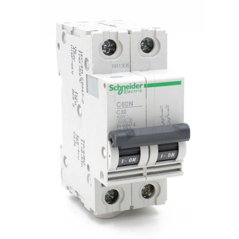 Disjoncteur iC60N 2P 32A Courbe C (ex 24205)*