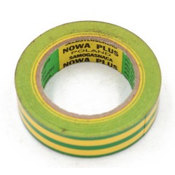 Isolant électrique vert-jaune 15mmx10m
