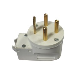 Fiche 3P+ T 20A avec serre-câbles