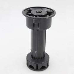 Vérin de réglage de meuble à visser 120mm Noir