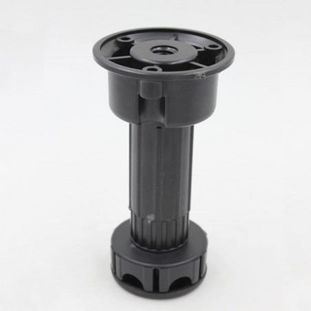 Vérin de réglage de meuble à visser 120mm Noir