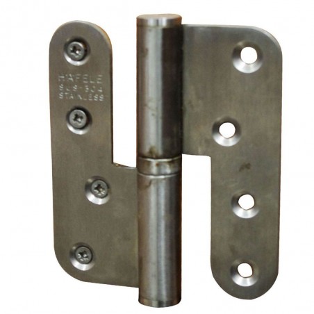 Paumelle gauche en acier mat 100x36 mm