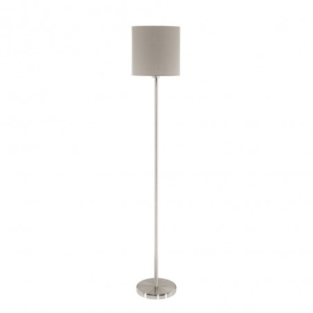Lampe sur pied Pasteri Taupe E27 60W