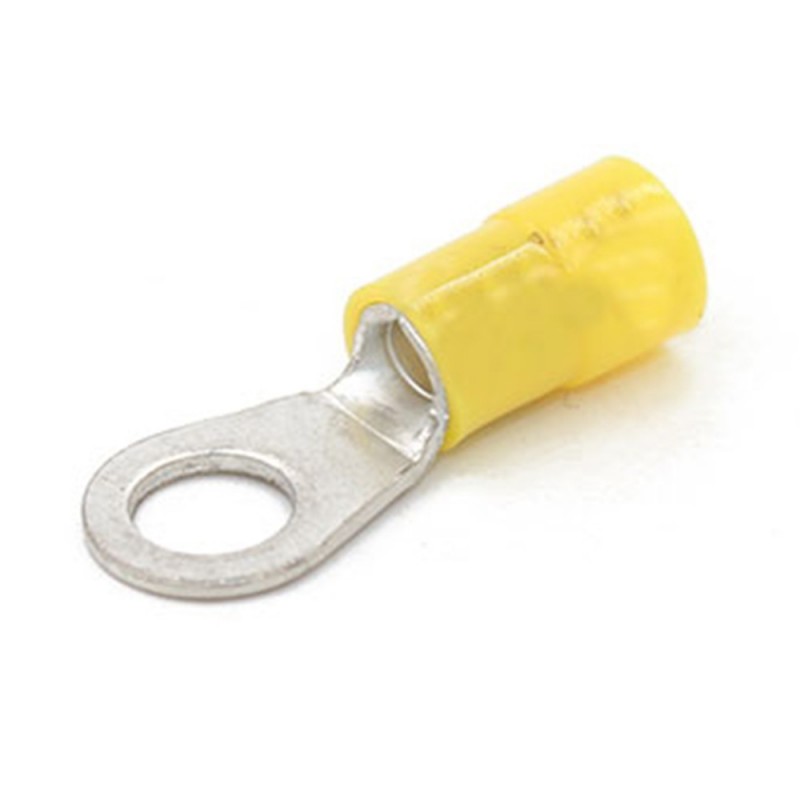 Cosse à oeil 2.5-6mm² borne 6mm jaune (bte100pcs)