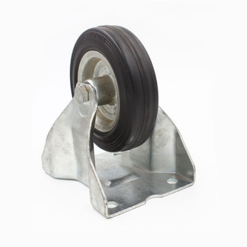 Roulette fixe 100mm-80kg avec platine