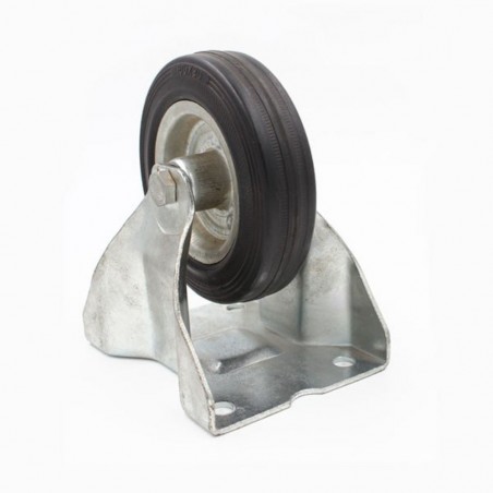 Roulette fixe 100mm-80kg avec platine