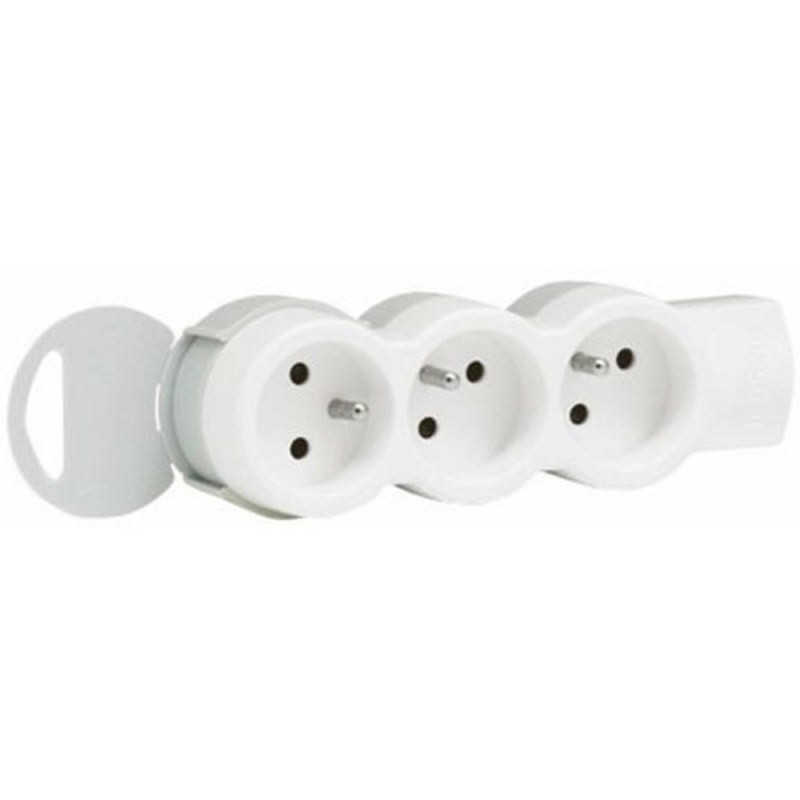 Multiprise 3x2p+t 1.5m sans cable-inter*