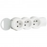 Multiprise 3x2p+t 1.5m sans cable-inter*