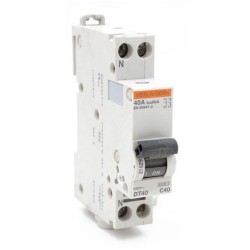 Disjoncteur modulaire DT40 1P+N 400V 40A courbe C