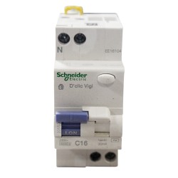 Disjoncteur modulaire Declic vigi 1Ph N C 16A AC*